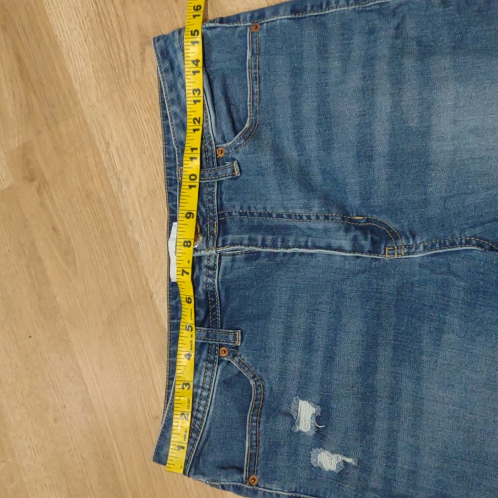 Straight Leg Vanilla Star Size 11 Distressed Ankle Jean Stretch Skinny - Picture 5 of 11
